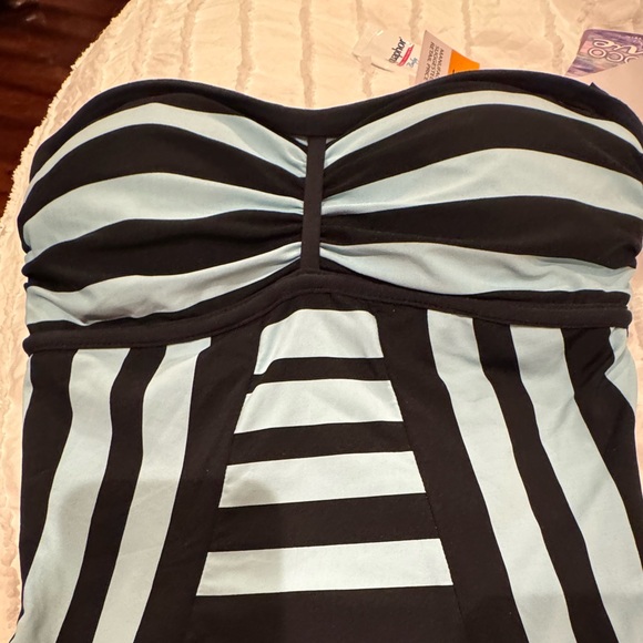 Coco Rave Black and Blue One Piece Swimsuit , SZ S, NWT - Picture 4 of 9